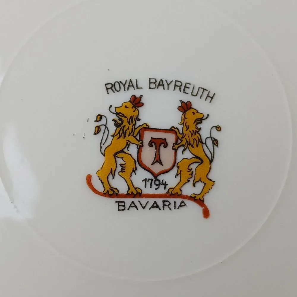 Antique Royal Bayreuth Floral Dinner Plate 10''